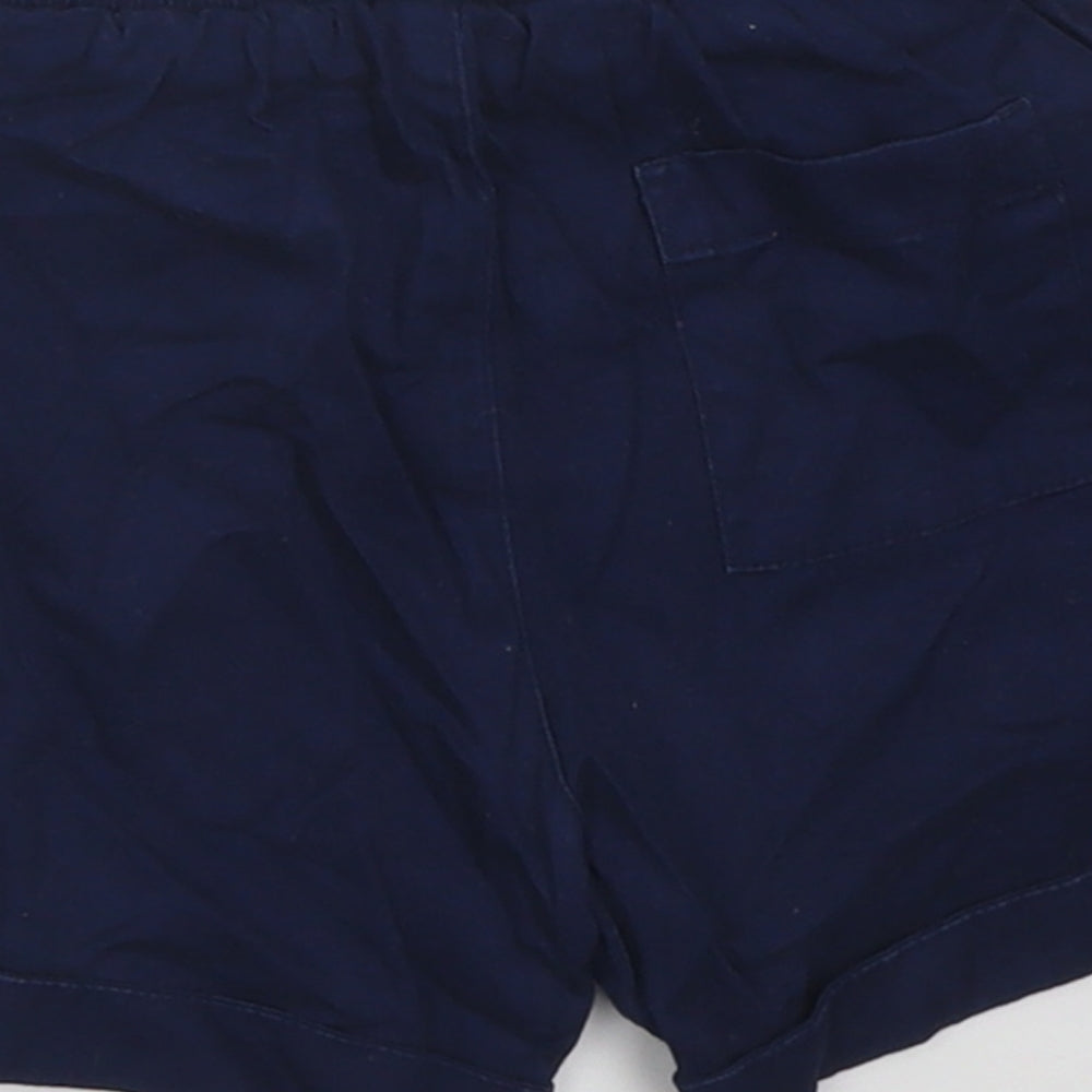 George Boys Blue  Cotton Bermuda Shorts Size 2-3 Years  Regular Tie