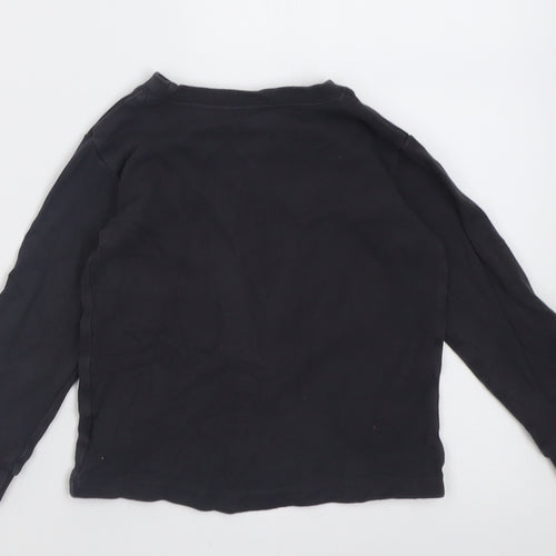 George Boys Grey  Cotton Basic Casual Size 12-18 Months Crew Neck Pullover - little trooper