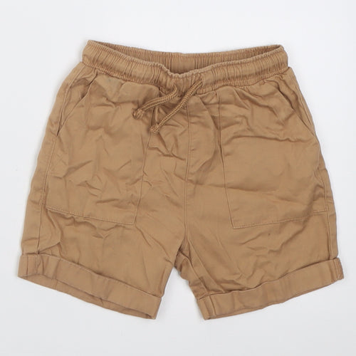 George Boys Brown  Cotton Chino Shorts Size 2 Years  Regular Tie
