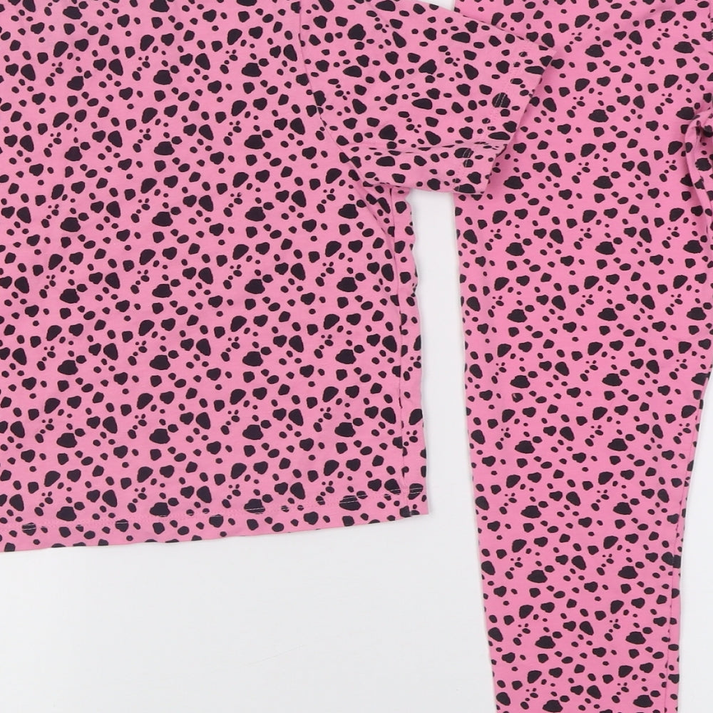 TU Girls Pink Animal Print Cotton Cami Pyjama Set Size 9-10 Years  Pullover
