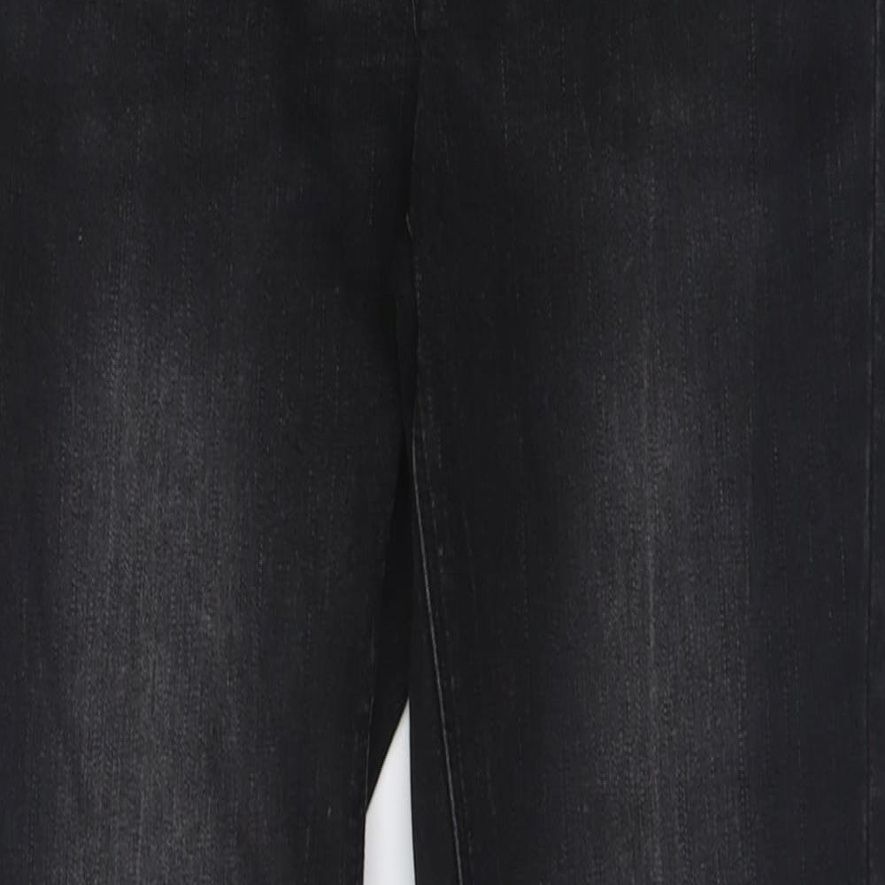 Primark Womens Black  Cotton Skinny Jeans Size 10 L30 in Regular Button