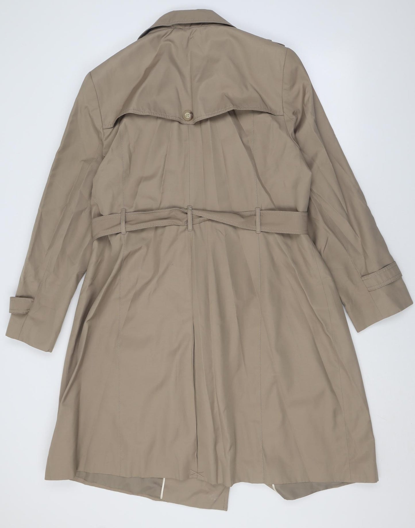 Debenhams Womens Beige   Overcoat Coat Size 20  Button