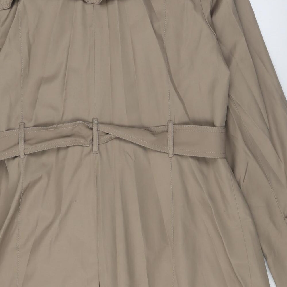 Debenhams Womens Beige   Overcoat Coat Size 20  Button