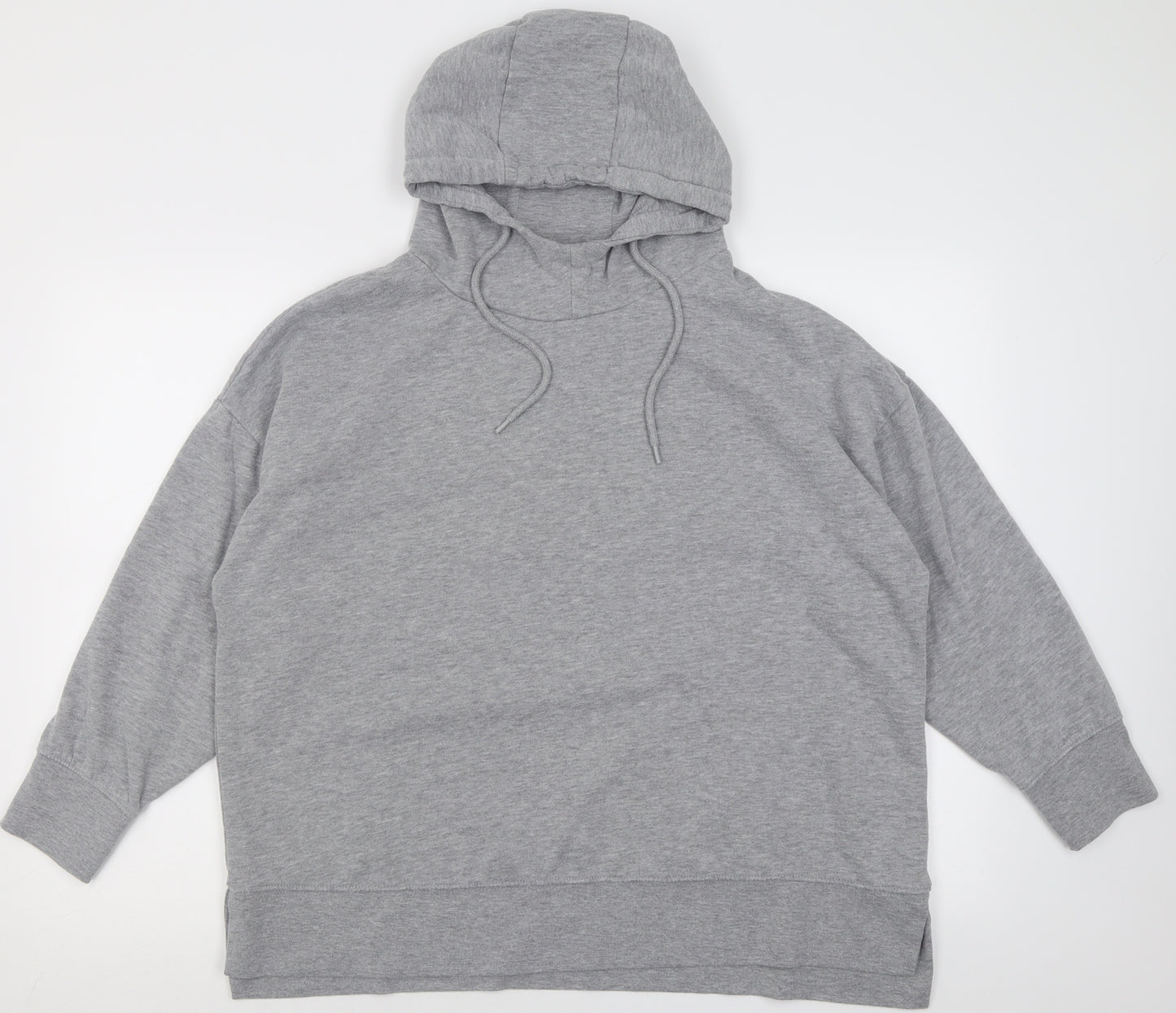 Dunnes Stores Womens Grey  Polyester Pullover Hoodie Size L  Pullover