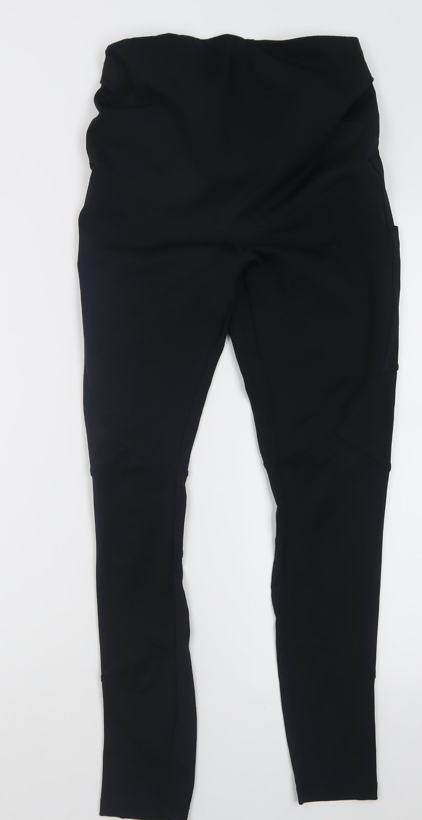 ASOS Womens Black  Polyester Capri Leggings Size 10 L28 in Regular Pullover