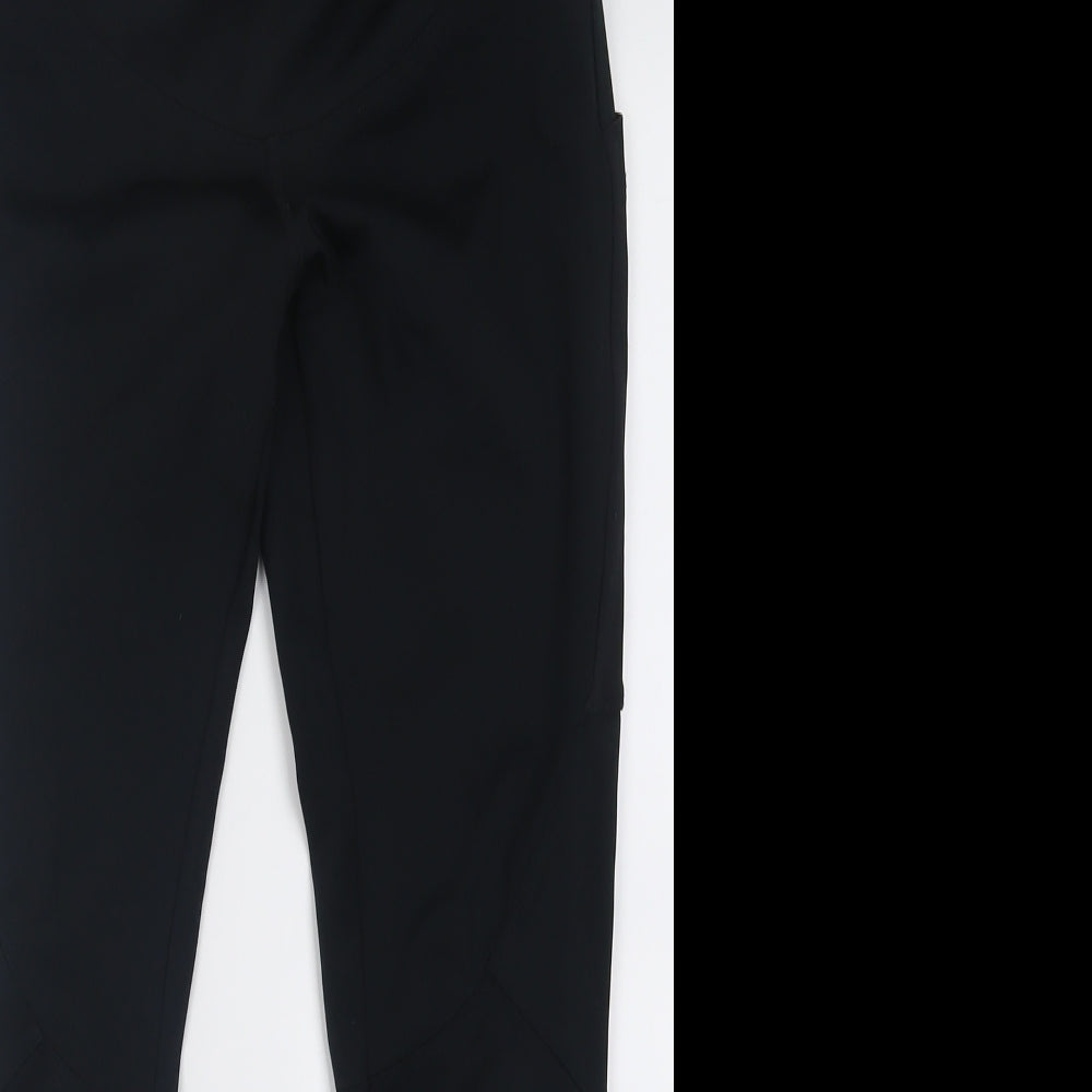 ASOS Womens Black  Polyester Capri Leggings Size 10 L28 in Regular Pullover