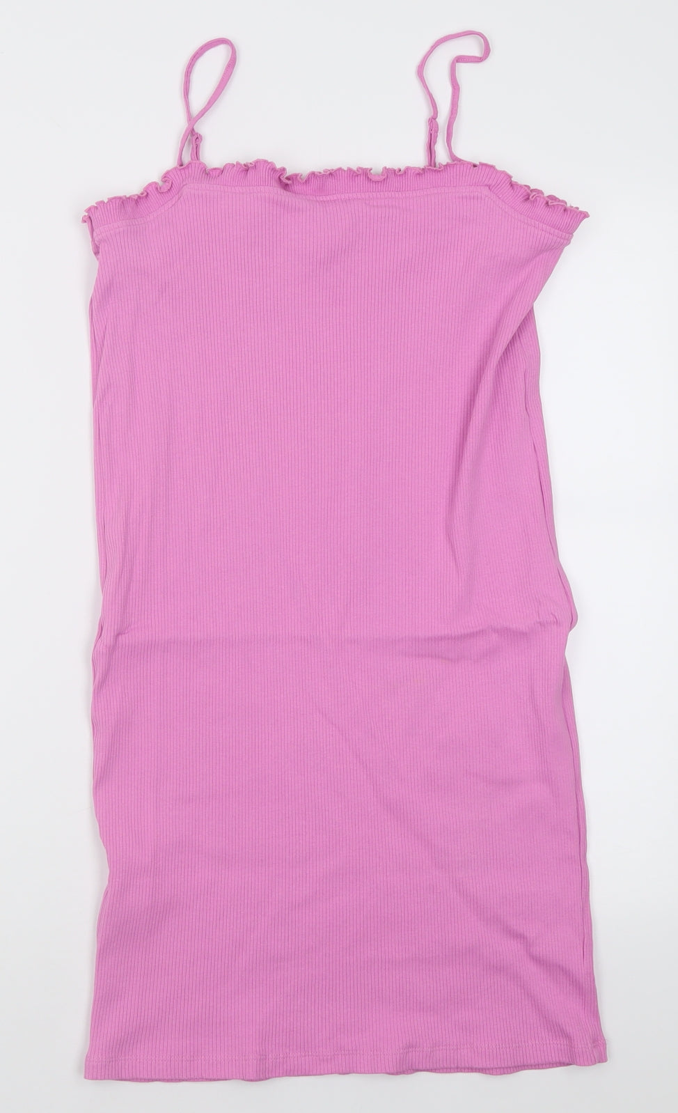 Mamalicious Womens Pink  Cotton Bodycon  Size XL  Square Neck Pullover