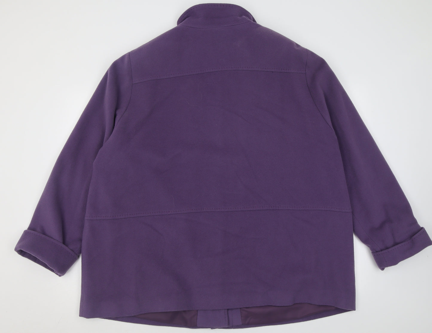 Marks and Spencer Womens Purple   Overcoat Coat Size 24