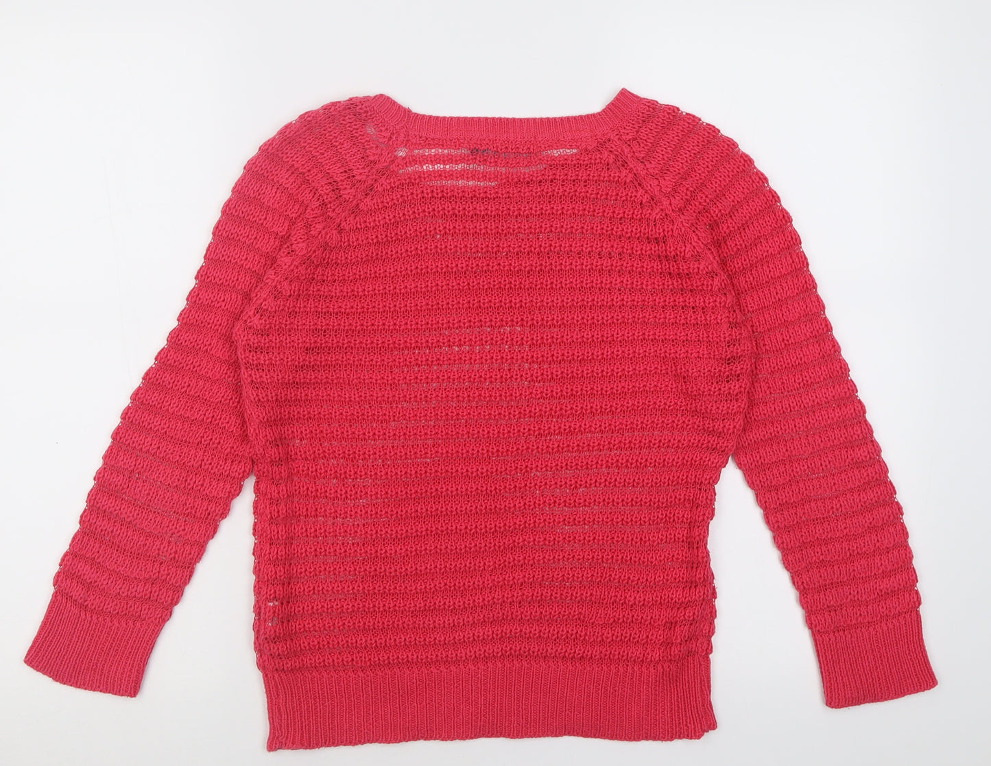 Atmosphere Womens Pink Boat Neck  Acrylic Pullover Jumper Size 10