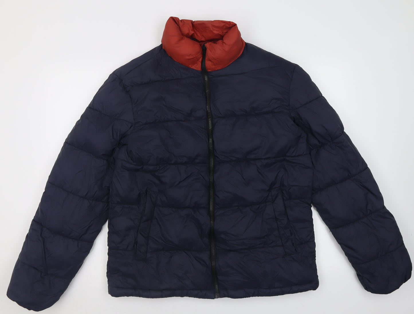 TU Mens Blue   Puffer Jacket Jacket Size M  Zip