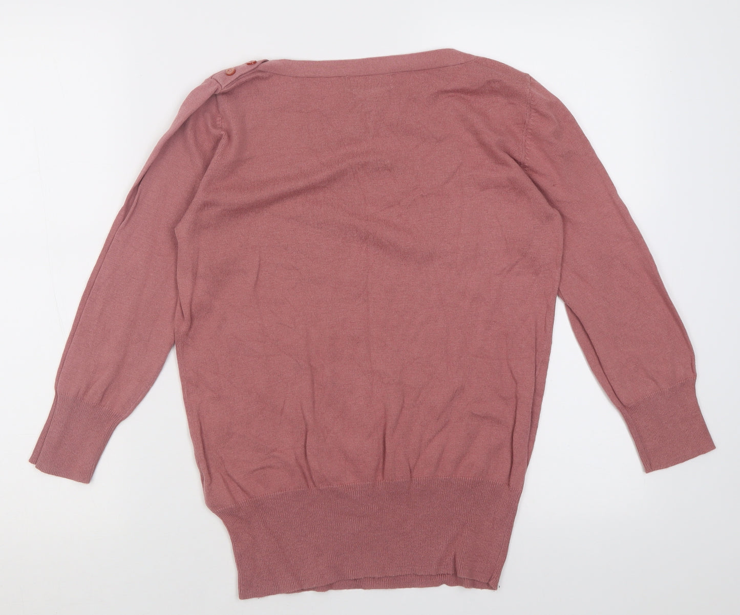 NEXT Womens Pink Crew Neck  Cotton Pullover Jumper Size 10