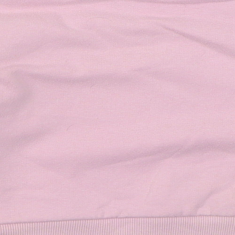 Matalan Girls Pink  Cotton Pullover Sweatshirt Size 6 Years  Pullover