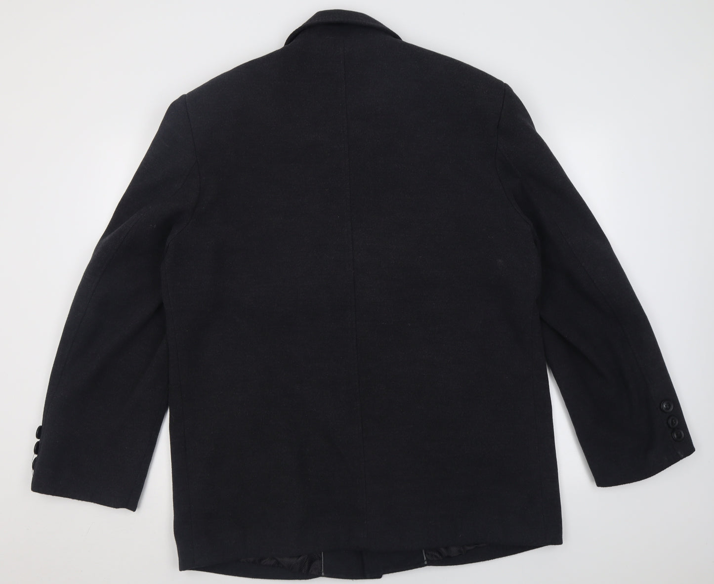 traffico Mens Grey   Overcoat Coat Size 54  Button