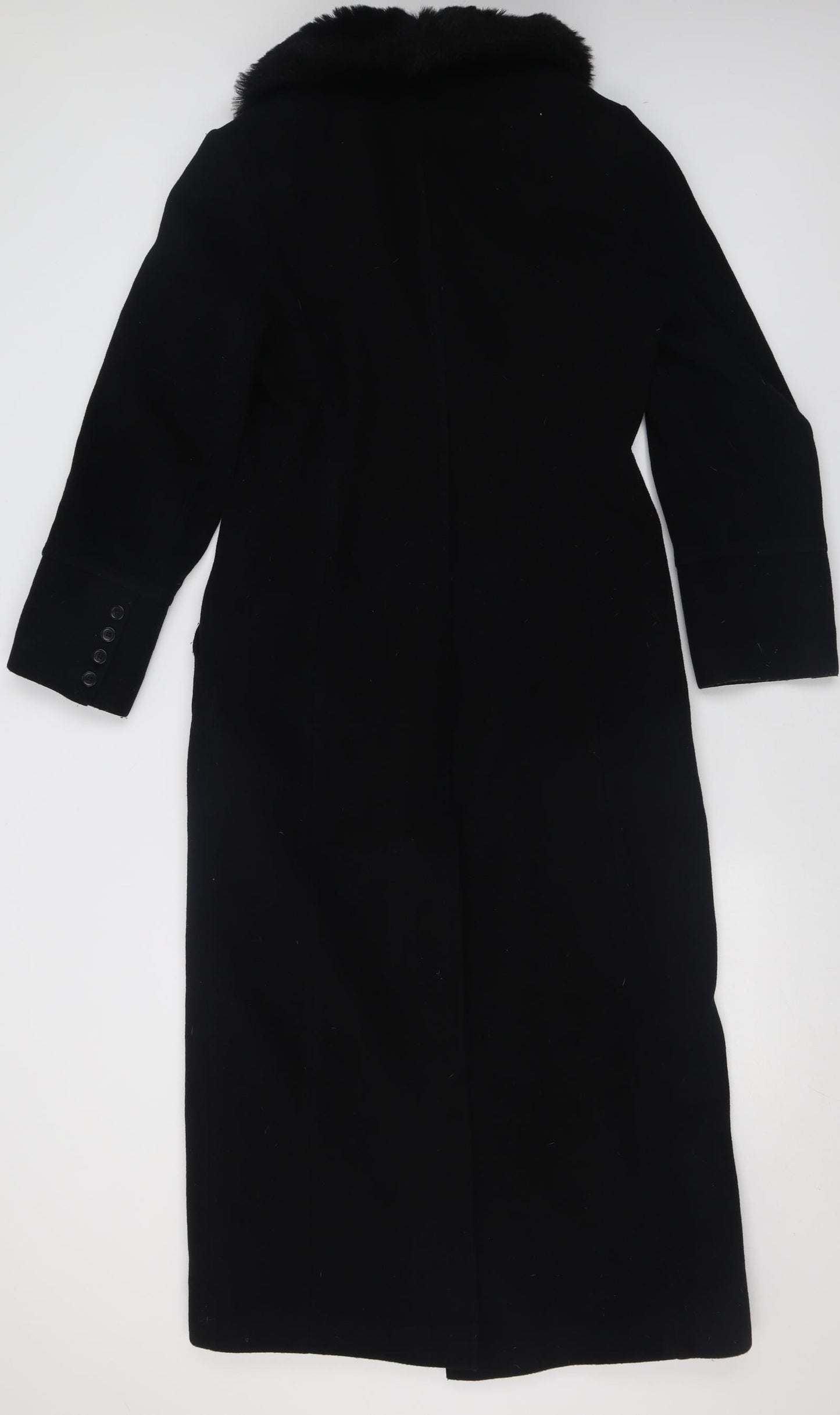 Dorothy Perkins Womens Black   Overcoat Coat Size 10  Button