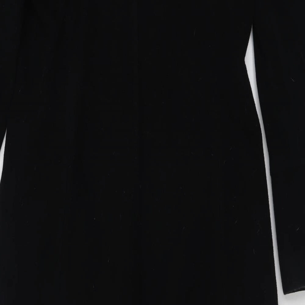 Dorothy Perkins Womens Black   Overcoat Coat Size 10  Button