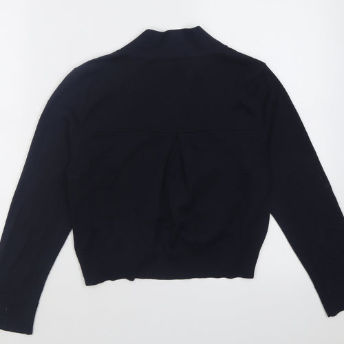 Wallis Womens Blue V-Neck  Acrylic Cardigan Jumper Size S