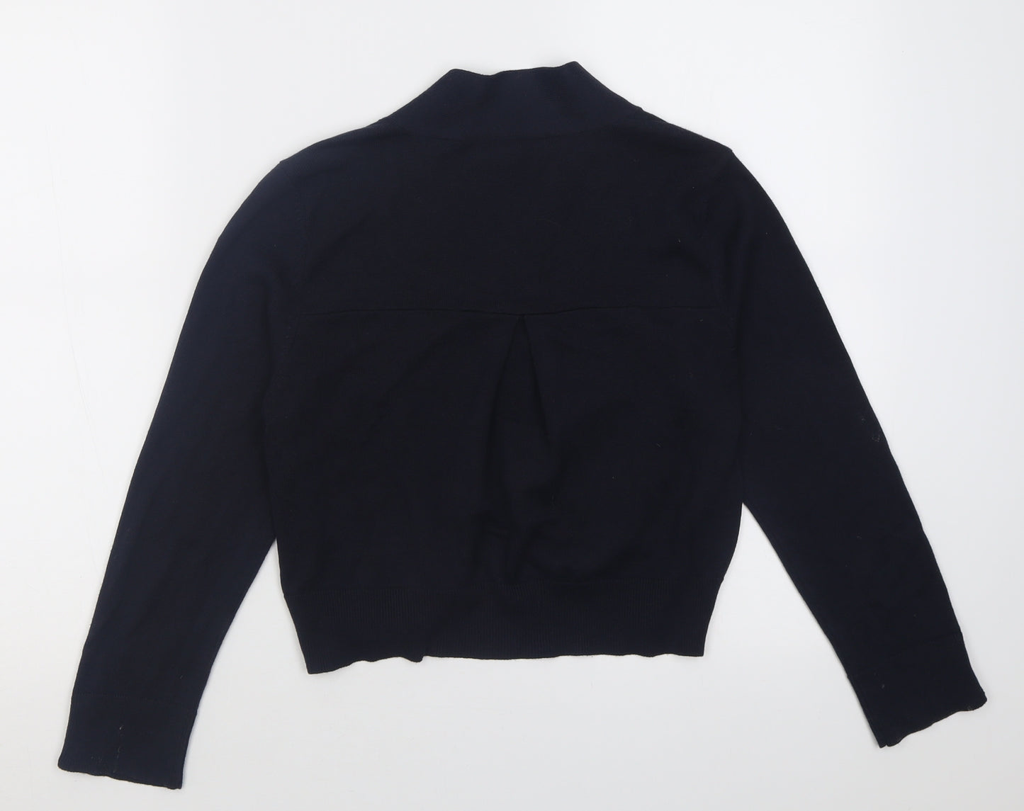 Wallis Womens Blue V-Neck  Acrylic Cardigan Jumper Size S