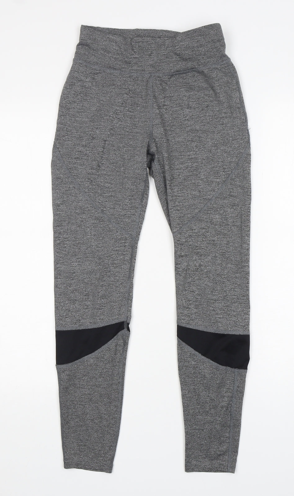 soluxe Womens Grey  Polyester Compression Leggings Size S L29 in Regular