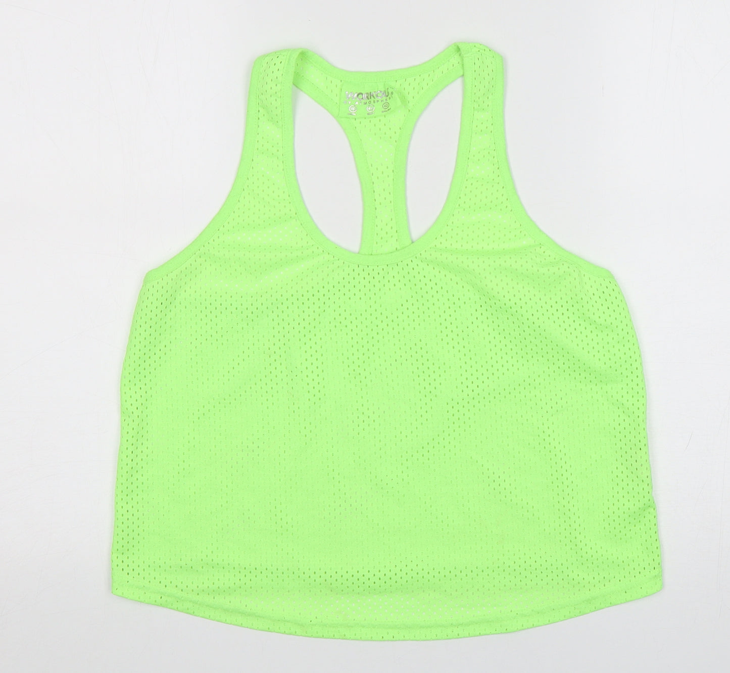 Atmosphere Womens Green  Polyester Basic Tank Size 16 Round Neck