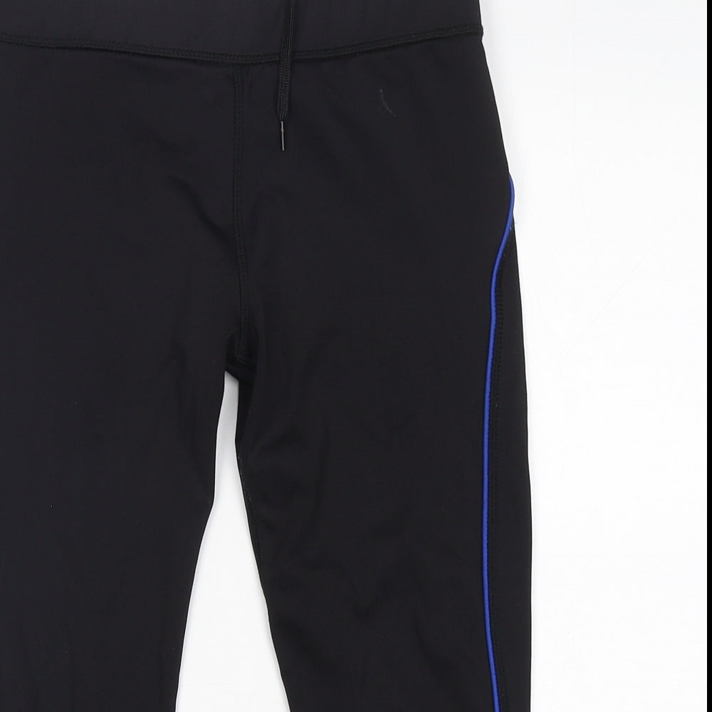 Atmosphere Womens Black  Polyester Compression Shorts Size 8 L19 in Regular Drawstring