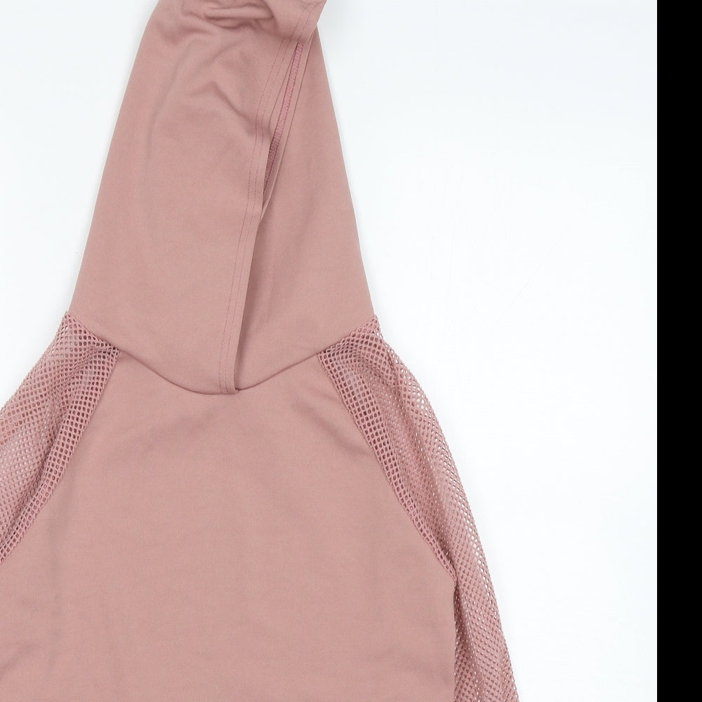 PARISIAN SIGNATURE Womens Pink  Polyester Pullover Hoodie Size 10  Pullover