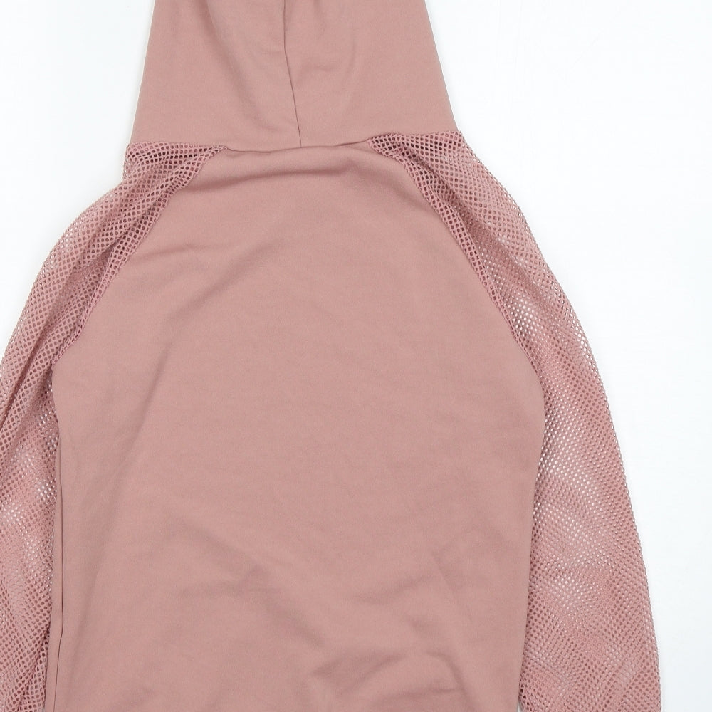 PARISIAN SIGNATURE Womens Pink  Polyester Pullover Hoodie Size 10  Pullover