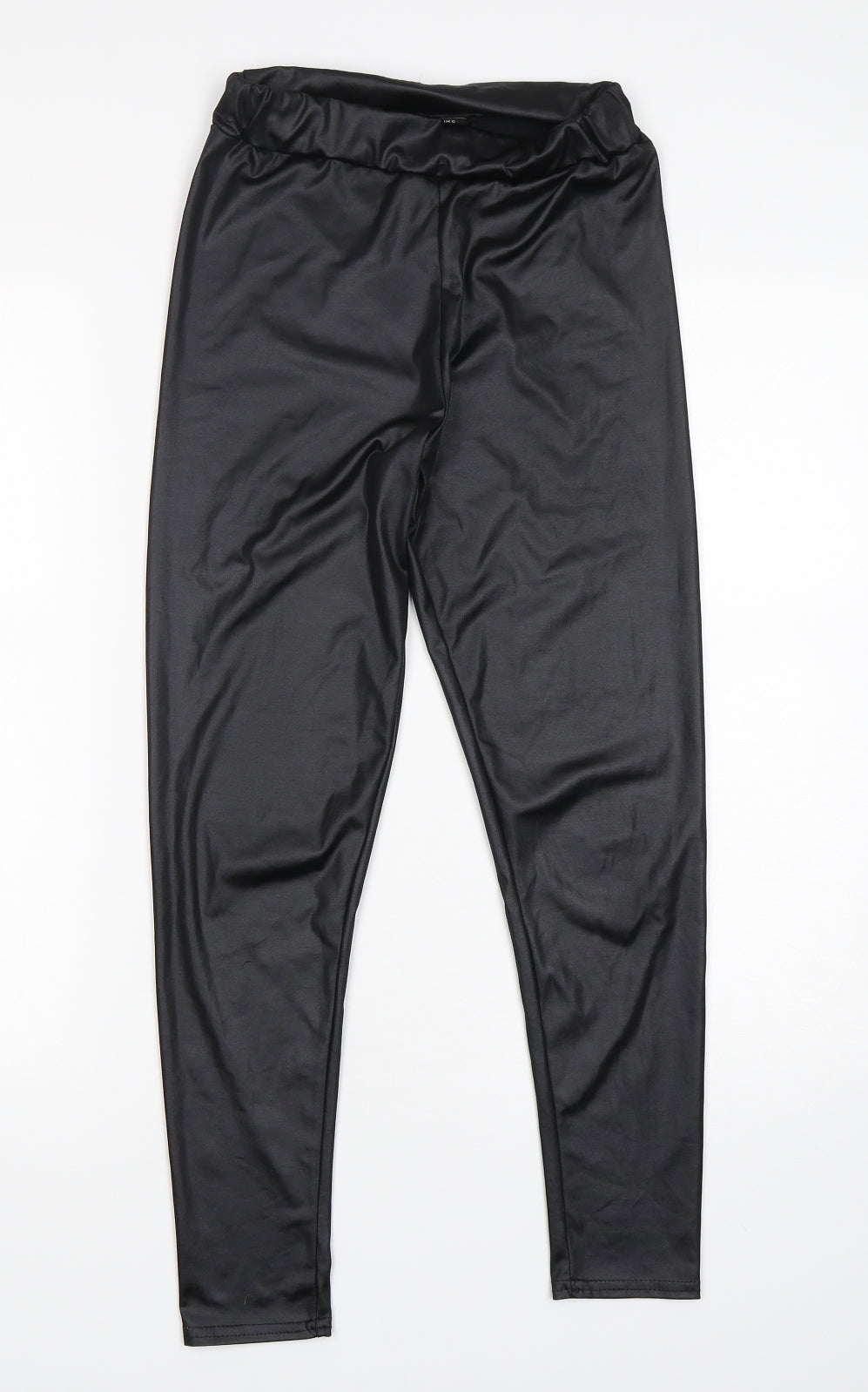 Boohoo Womens Black  Polyester Capri Leggings Size 6 L26 in