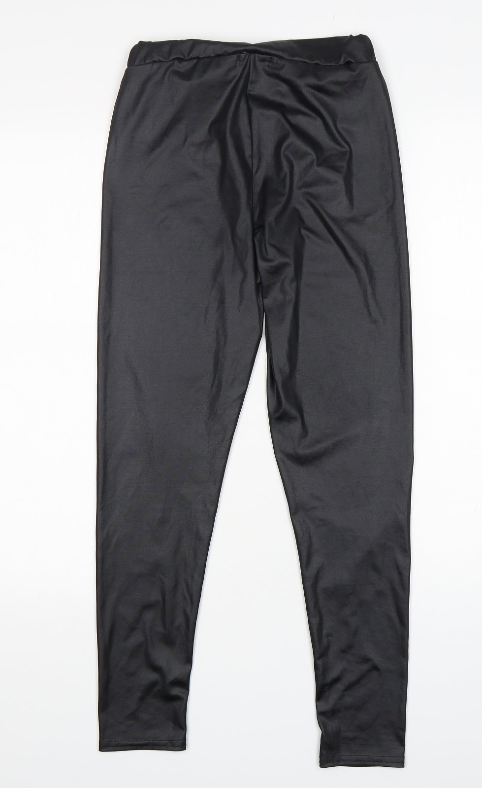 Boohoo Womens Black  Polyester Capri Leggings Size 6 L26 in