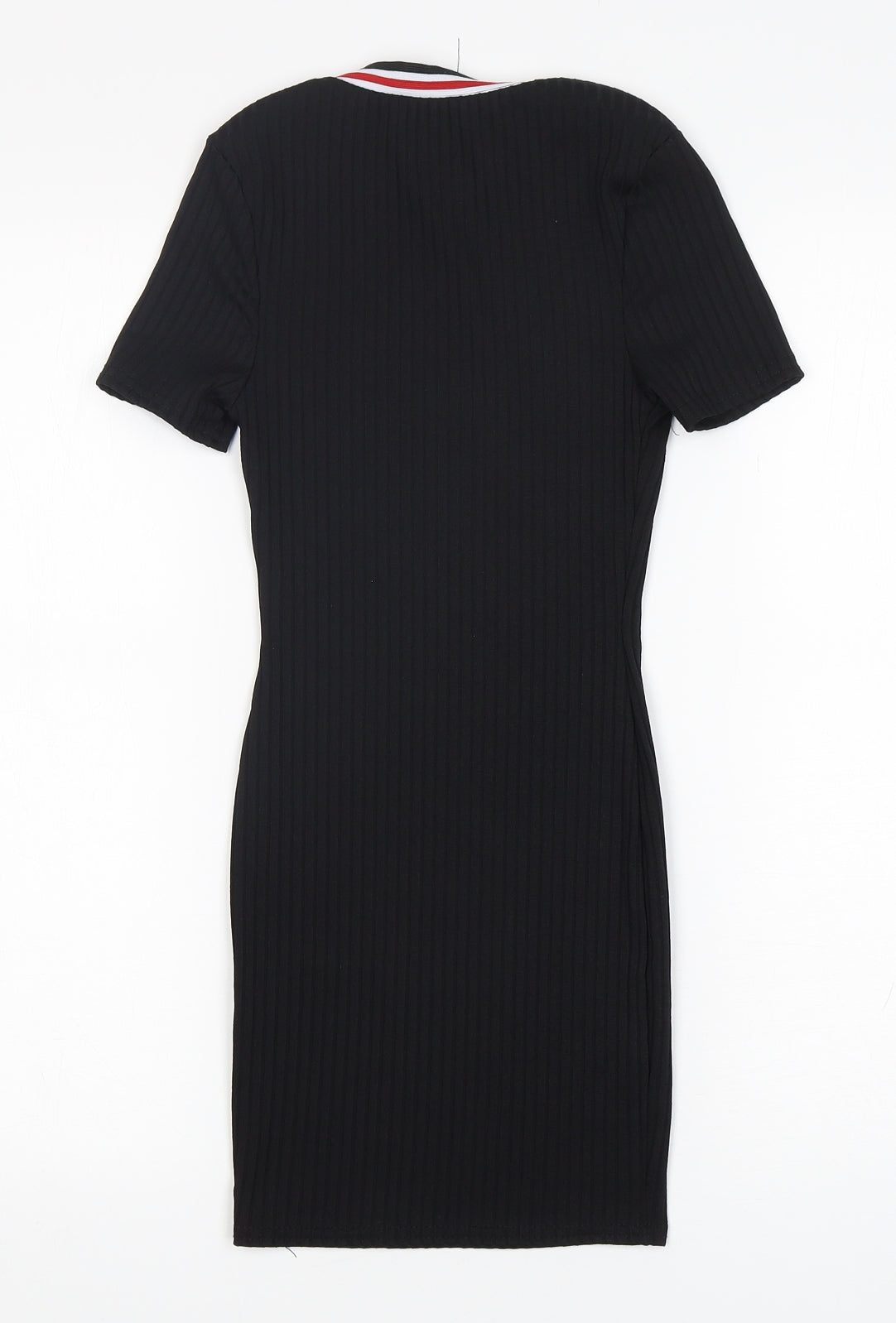 New Look Girls Black  Polyester T-Shirt Dress  Size 9 Years  Round Neck Pullover