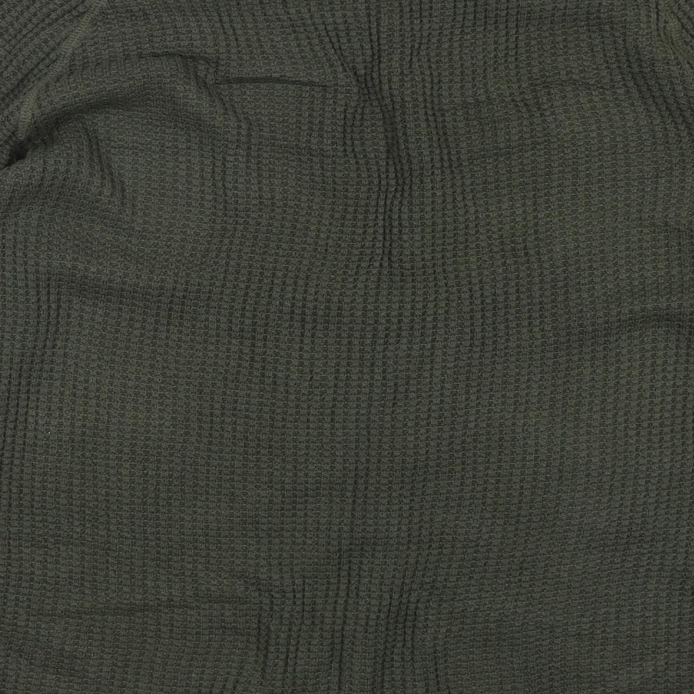 Primark Mens Green Round Neck  Cotton Pullover Jumper Size XL