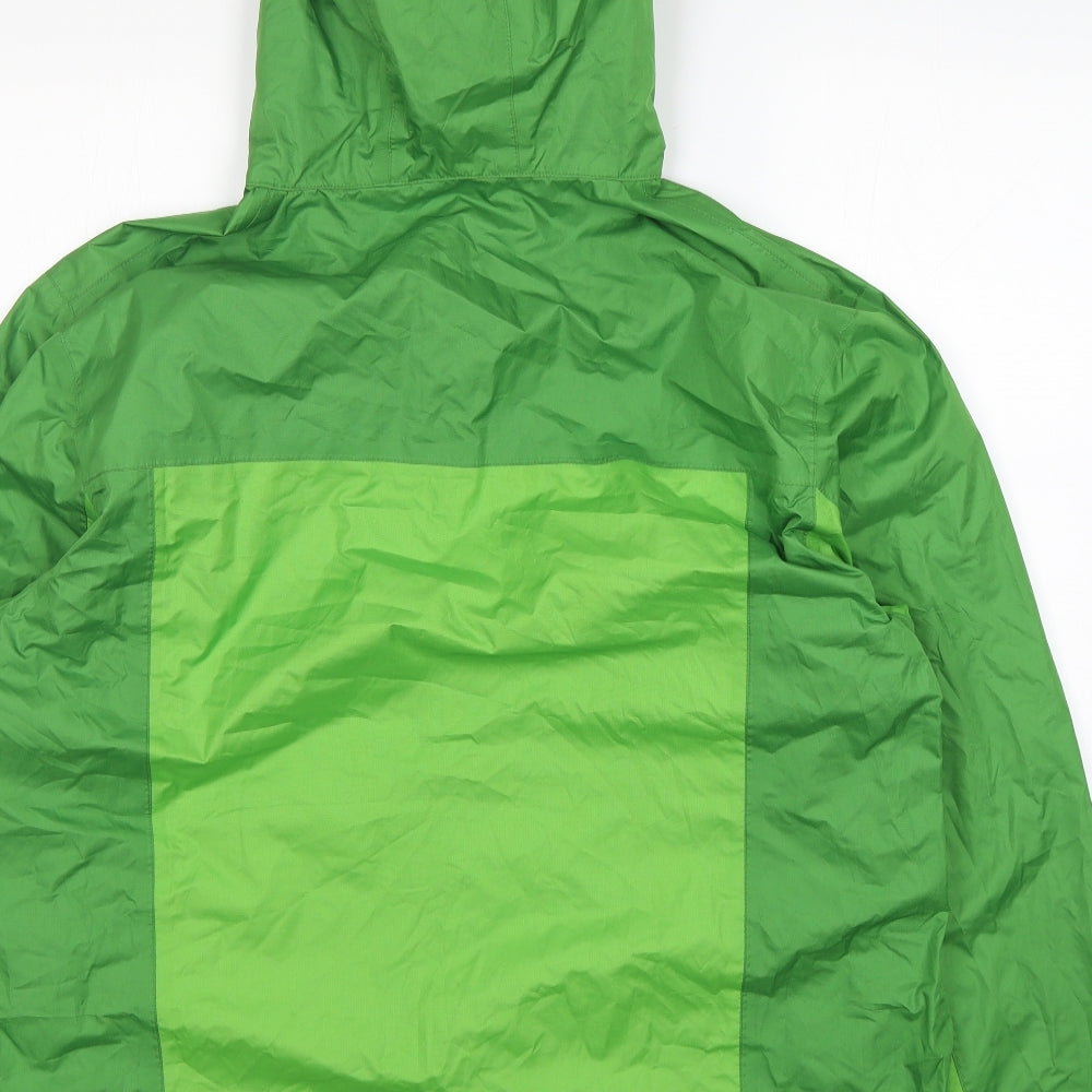 Crivit Mens Green   Rain Coat Coat Size L  Zip