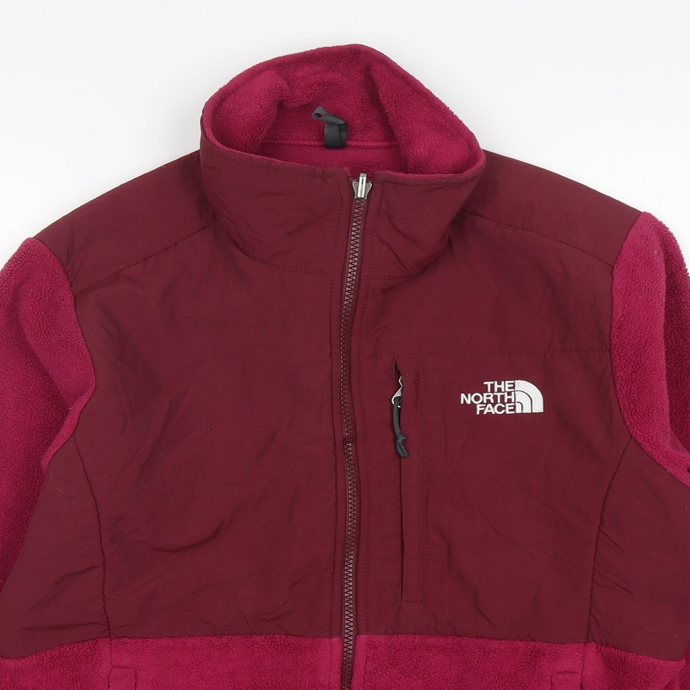 The North Face Womens Purple  Polyester Full Zip Sweatshirt Size M  Zip