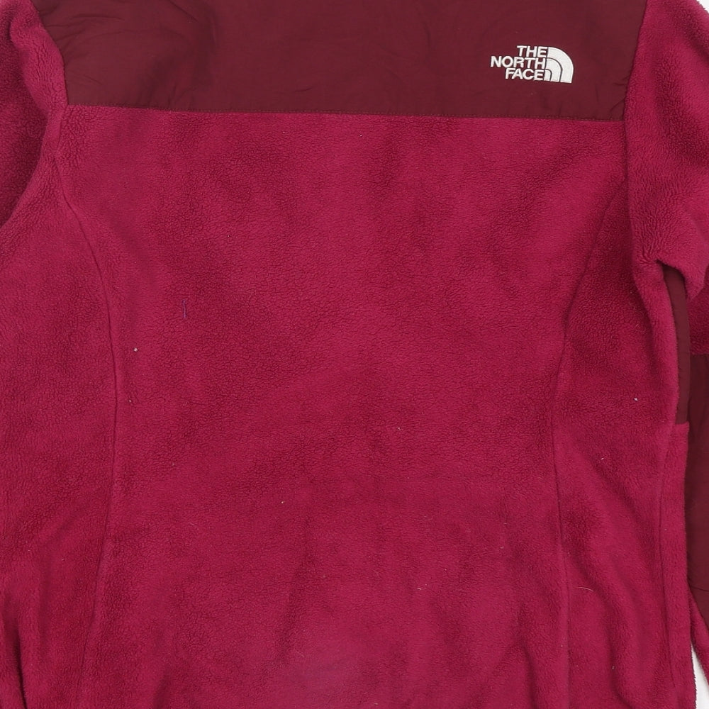 The North Face Womens Purple  Polyester Full Zip Sweatshirt Size M  Zip