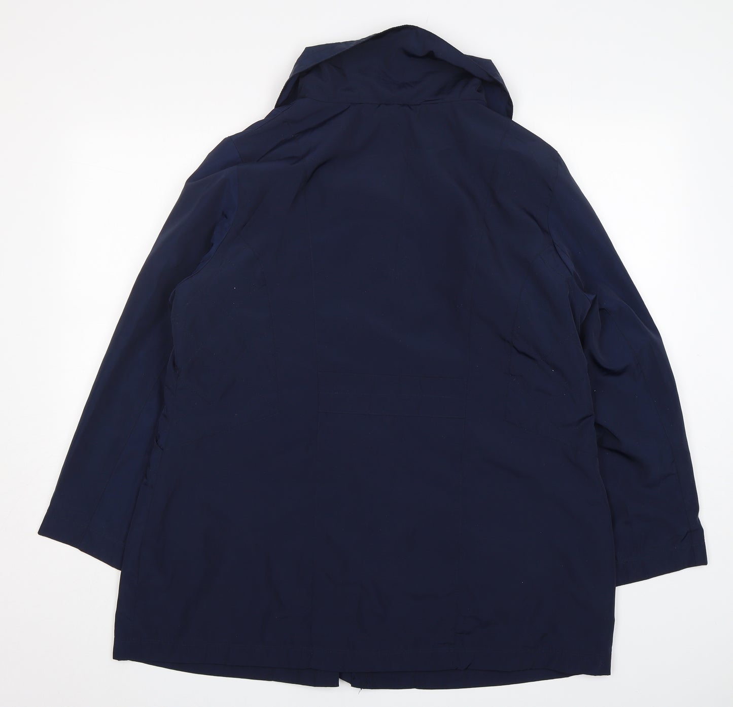 Tigi Womens Blue   Overcoat Coat Size 18  Zip