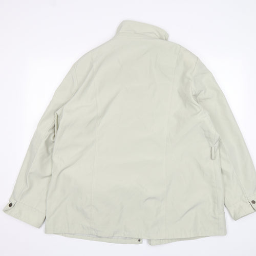 Miao Womens Beige   Overcoat Coat Size 3XL  Zip