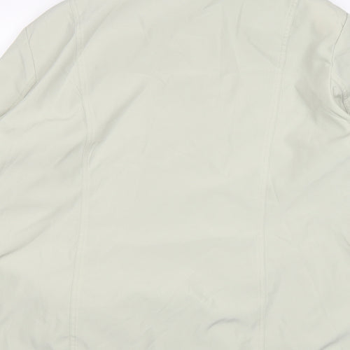 Miao Womens Beige   Overcoat Coat Size 3XL  Zip