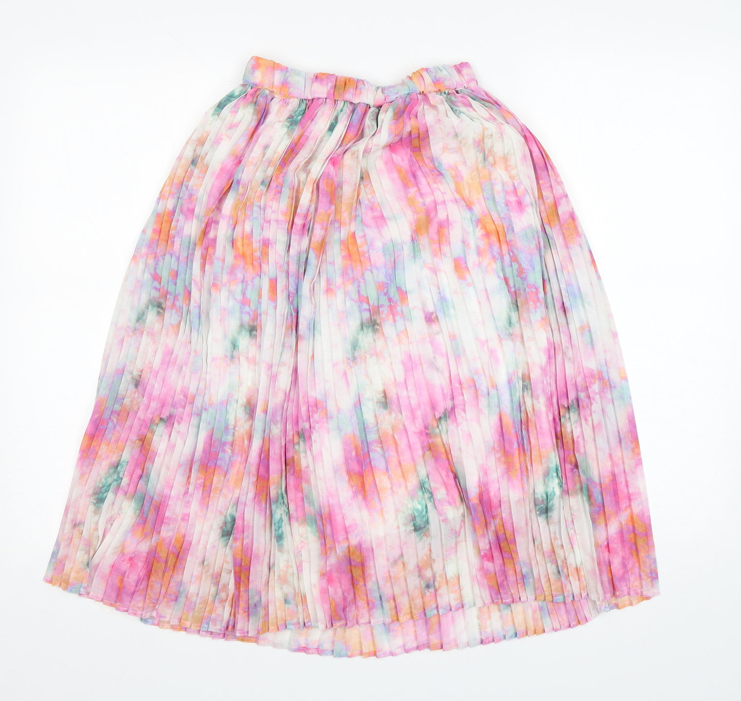 NEXT Girls Multicoloured Geometric Polyester Pleated Skirt Size 11 Years  Regular