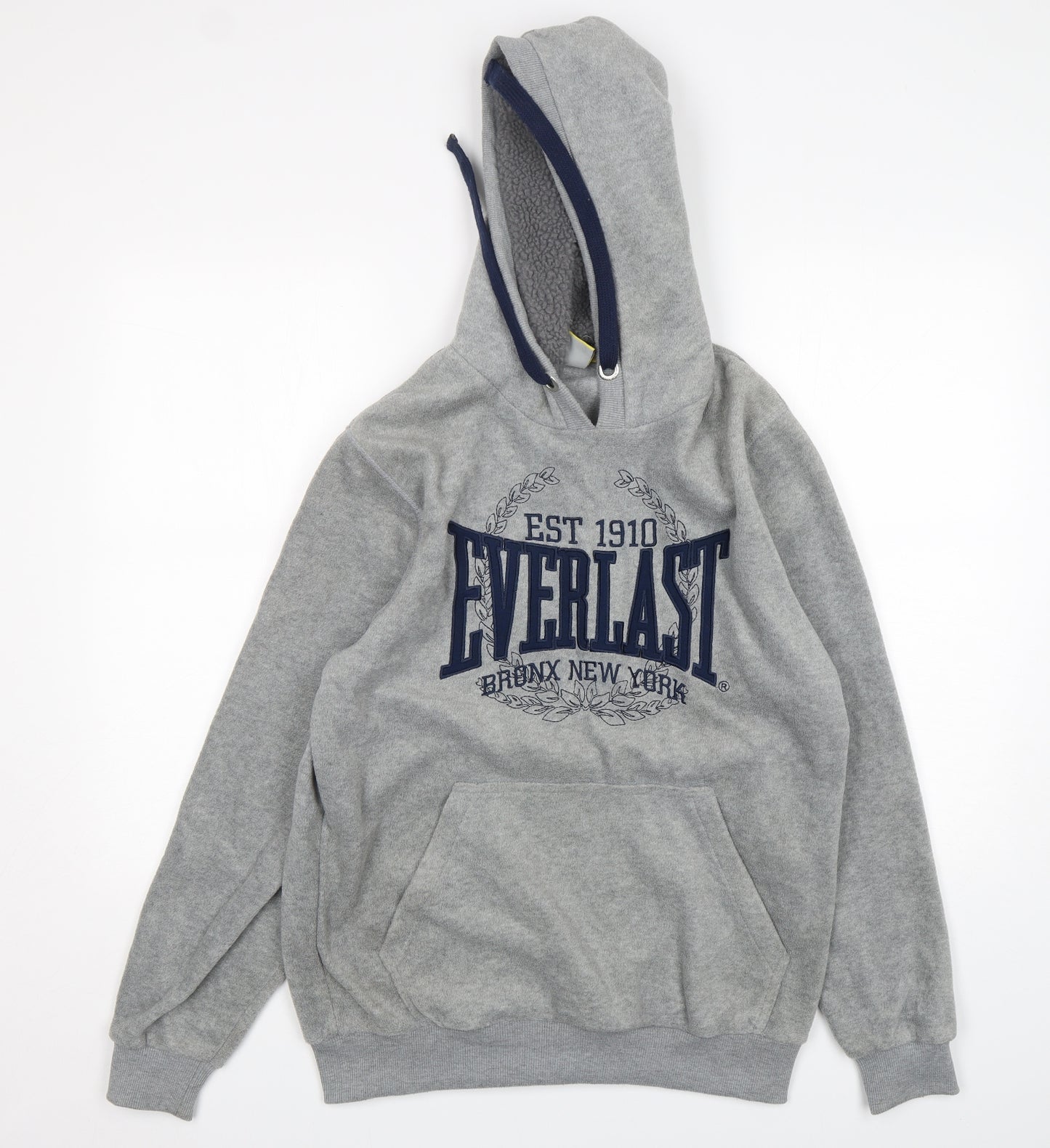 Everlast Mens Grey  Polyester Pullover Hoodie Size M