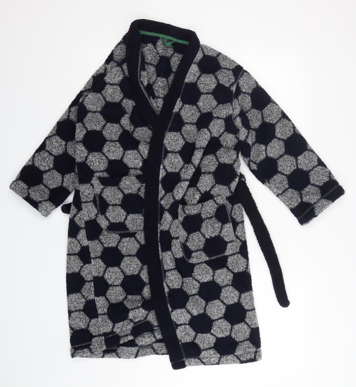 Marks and Spencer Boys Multicoloured Geometric Polyester  Gown Size 9-10 Years  Tie - Football