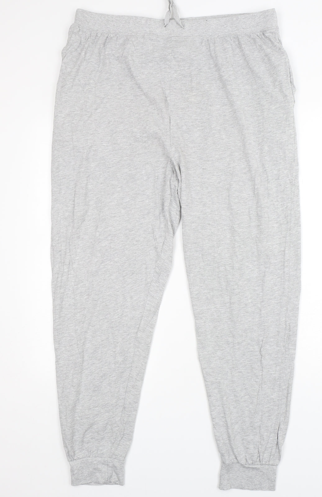 Primark Mens Grey Solid Cotton  Pyjama Pants Size XL  Pullover