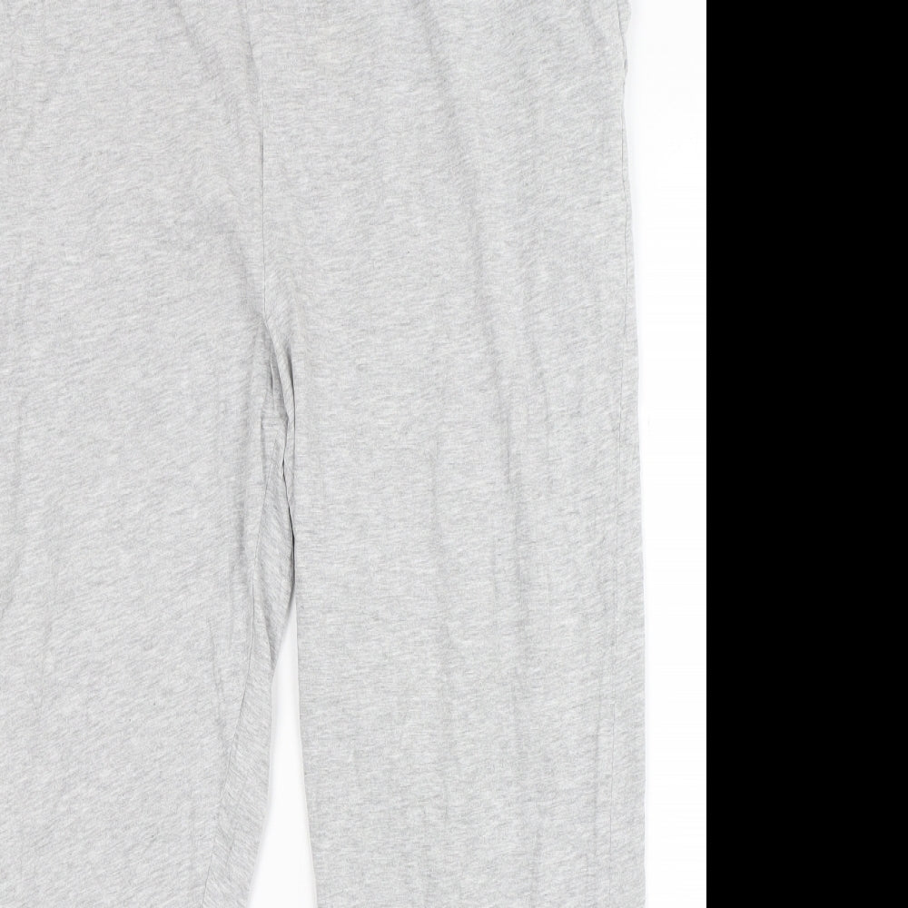Primark Mens Grey Solid Cotton  Pyjama Pants Size XL  Pullover