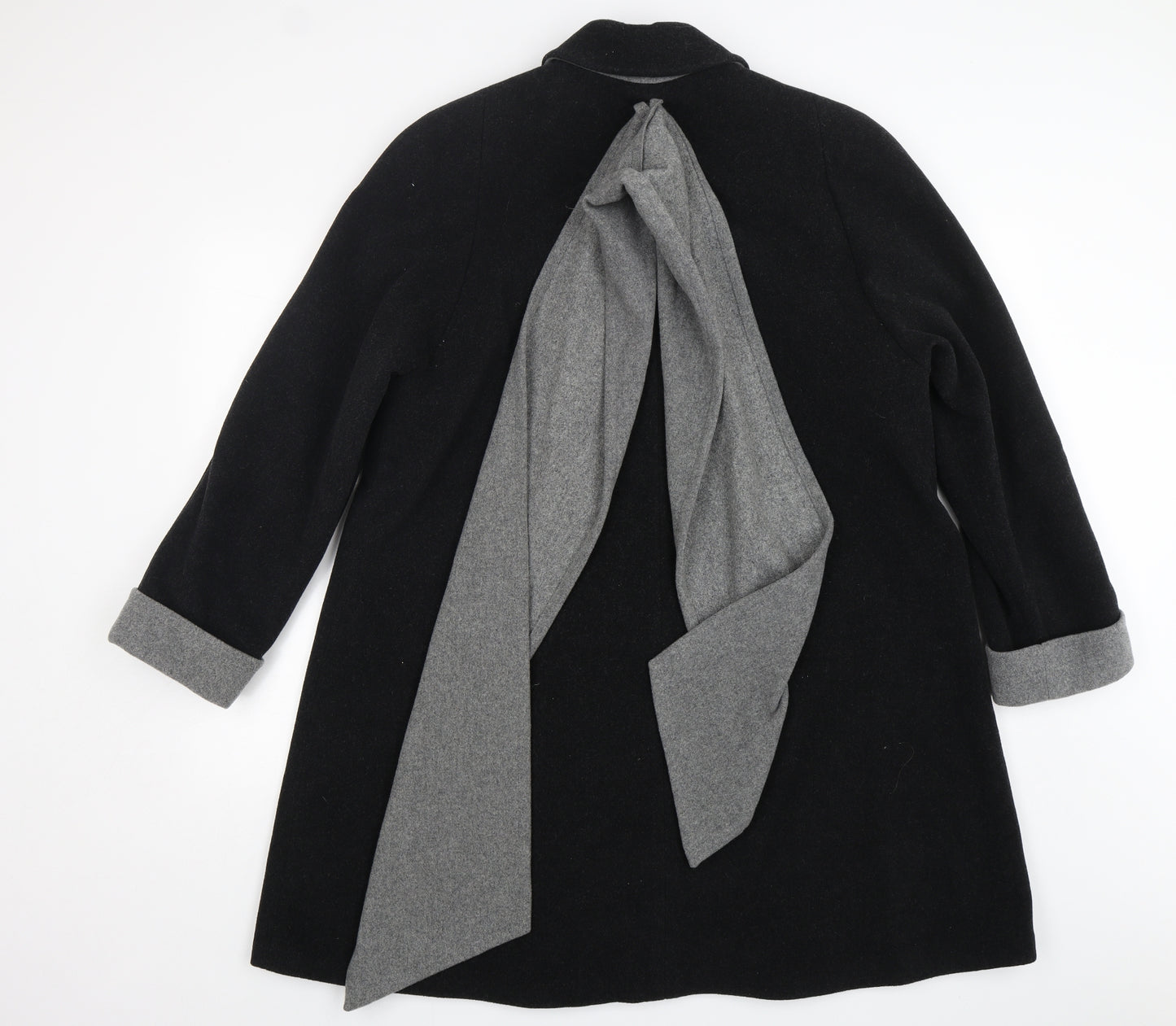 Canda Womens Black   Overcoat Coat Size 10  Button