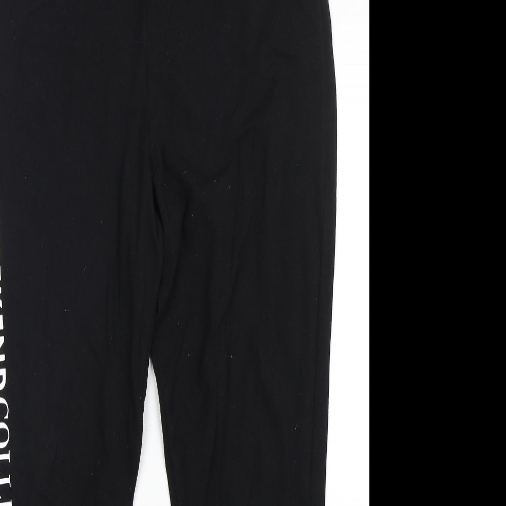ASOS Womens Black  Cotton Jogger Leggings Size 16 L27 in