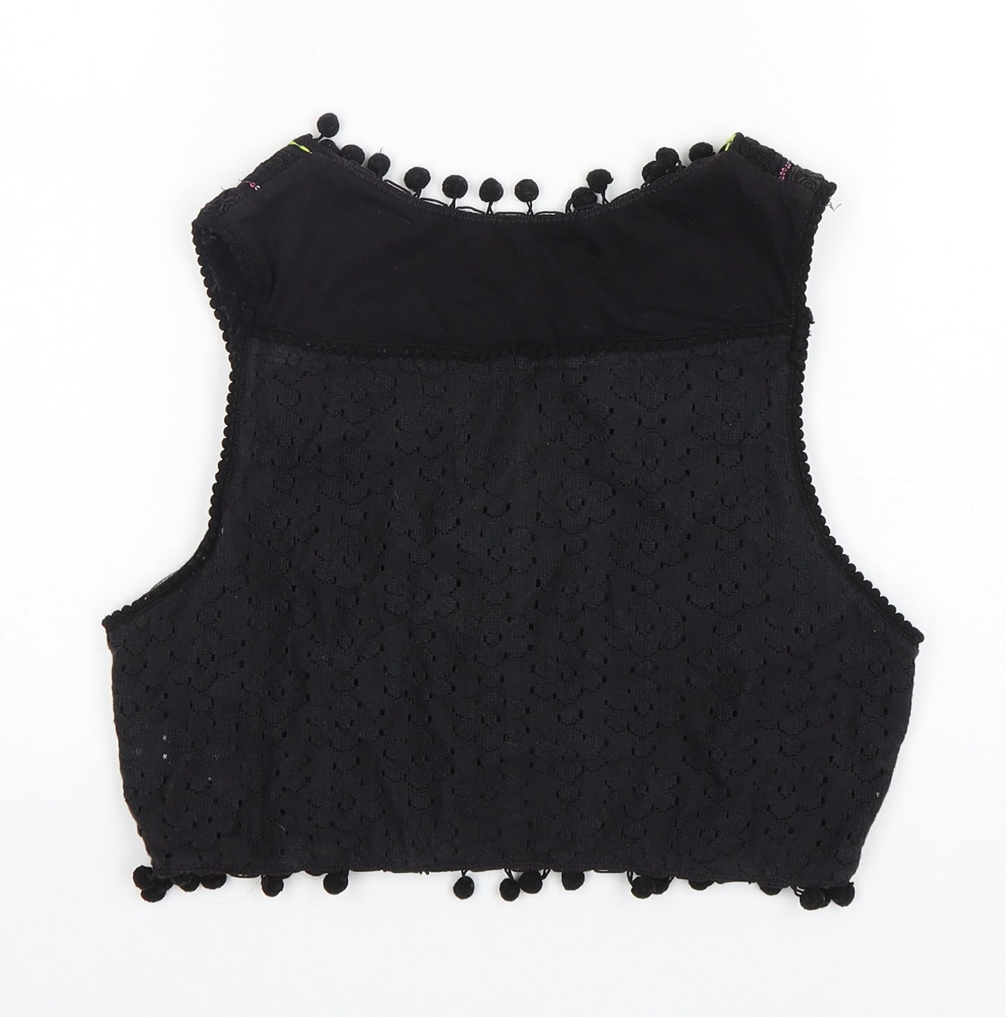 NEXT Womens Black V-Neck  Cotton Cardigan Jumper Size 14