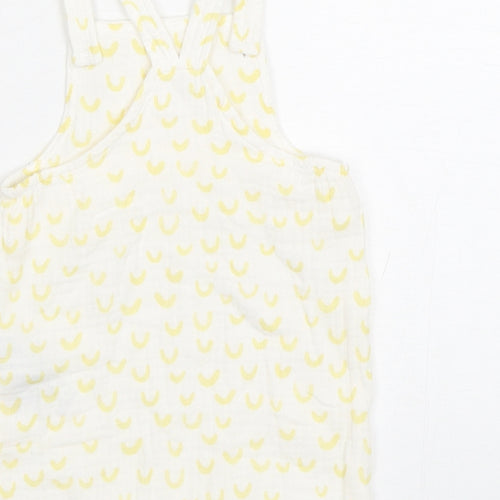 Primark Baby Multicoloured Spotted Cotton Romper One-Piece Size 9-12 Months  Snap - bananas