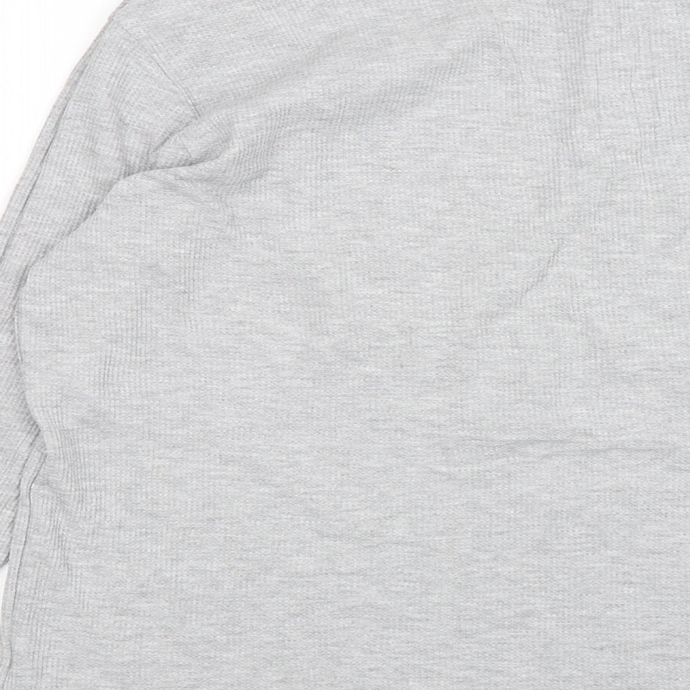 PEP&CO Mens Grey Solid Cotton  Pyjama Top Size XL  Pullover