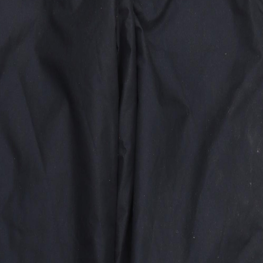 Crane Mens Black  Polyester Windbreaker Trousers Size XL L31 in Regular Zip