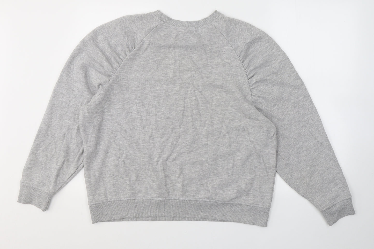Primark Womens Grey  Cotton Pullover Sweatshirt Size L