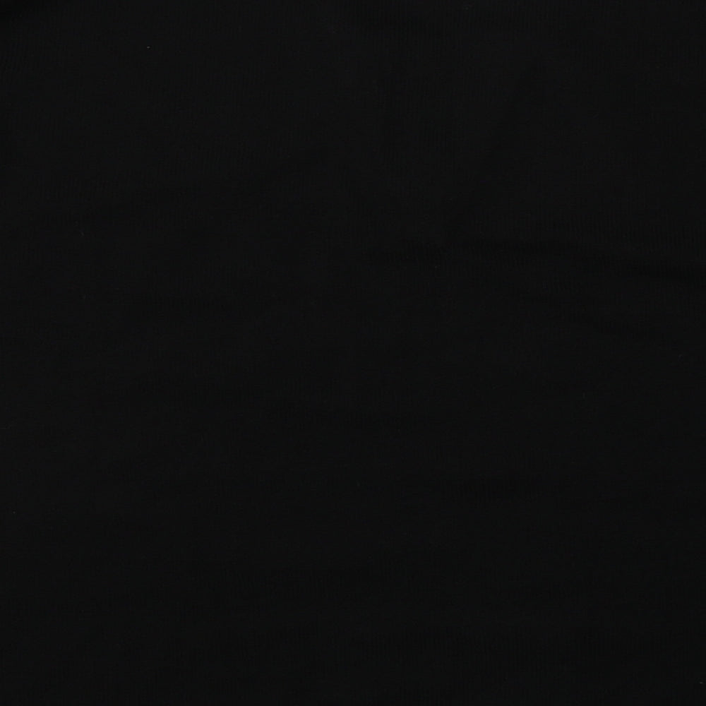 Special Collection Womens Black V-Neck  Acrylic Pullover Jumper Size 26
