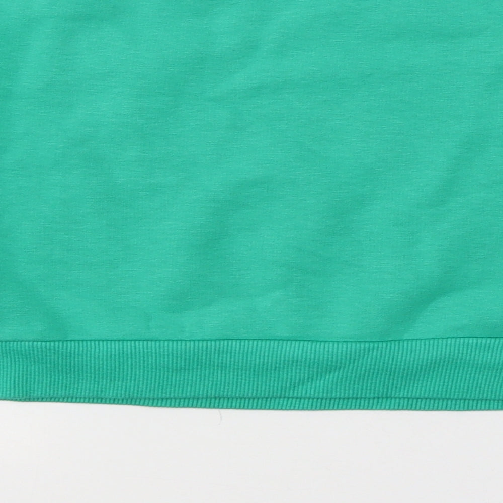 New Look Girls Green  Cotton Pullover Sweatshirt Size 10-11 Years   - Love yourself